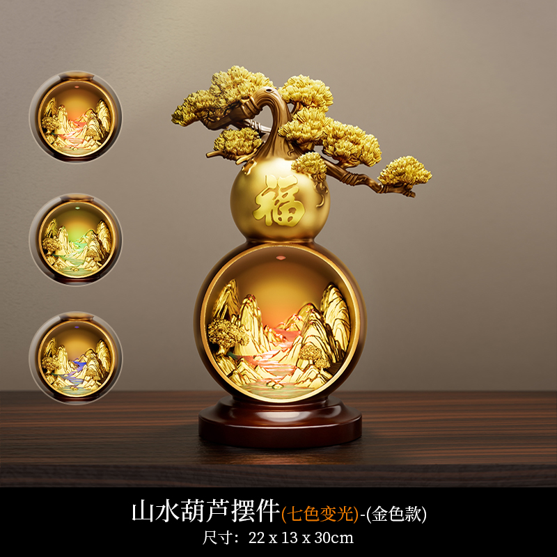 意境轻松葫芦摆件 图片 2